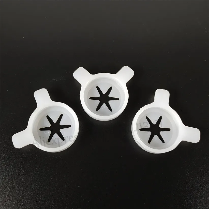 

3 pcs/lot Modeling Caps of Ice Cream Machine Spare Parts Hexagram Snowflake Shaped Moulding Lids Accessories Inner Diameter 29mm