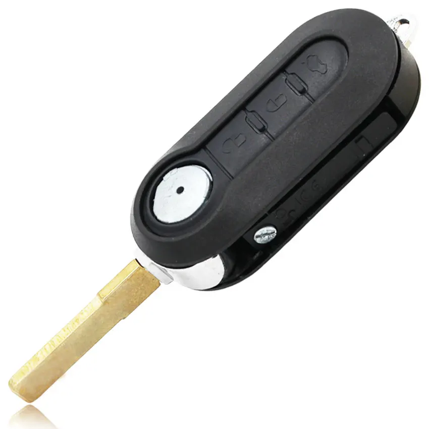 3 Button Folding Flip Remote Key Shell Case Car Housing for Fiat 500 Doblo Florino Punto Qubo Evo | Автомобили и мотоциклы