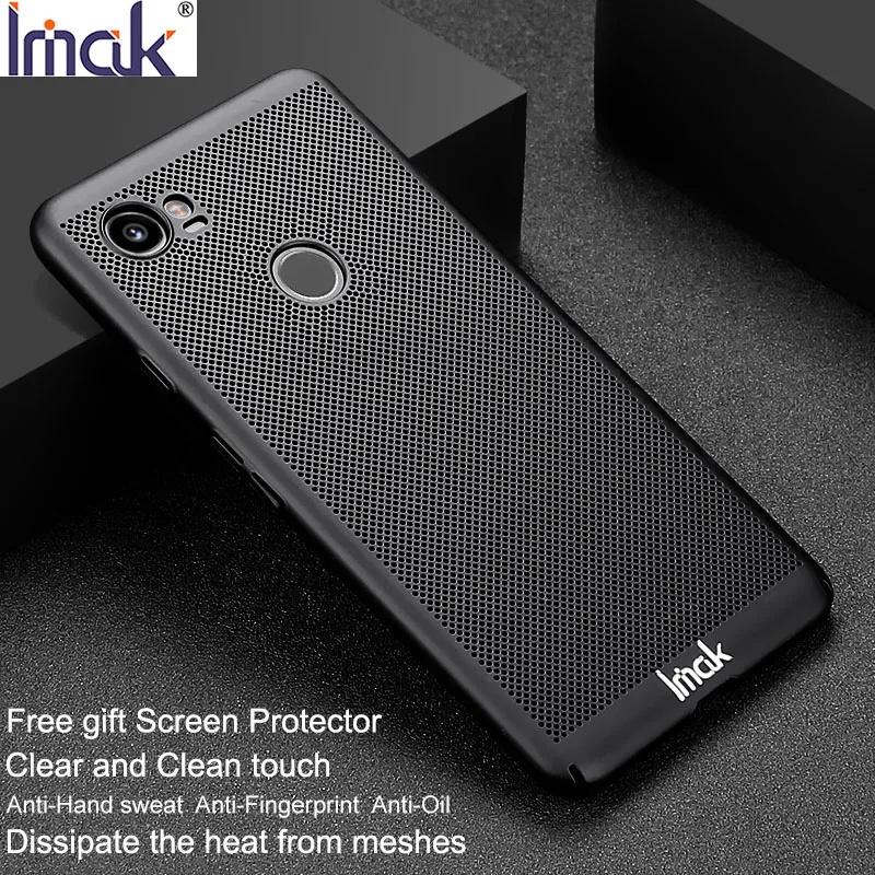 Жесткий чехол IMAK Jazz для samsung Note 9 S9 S8 Plus + сетчатый дизайнерский дышащий из