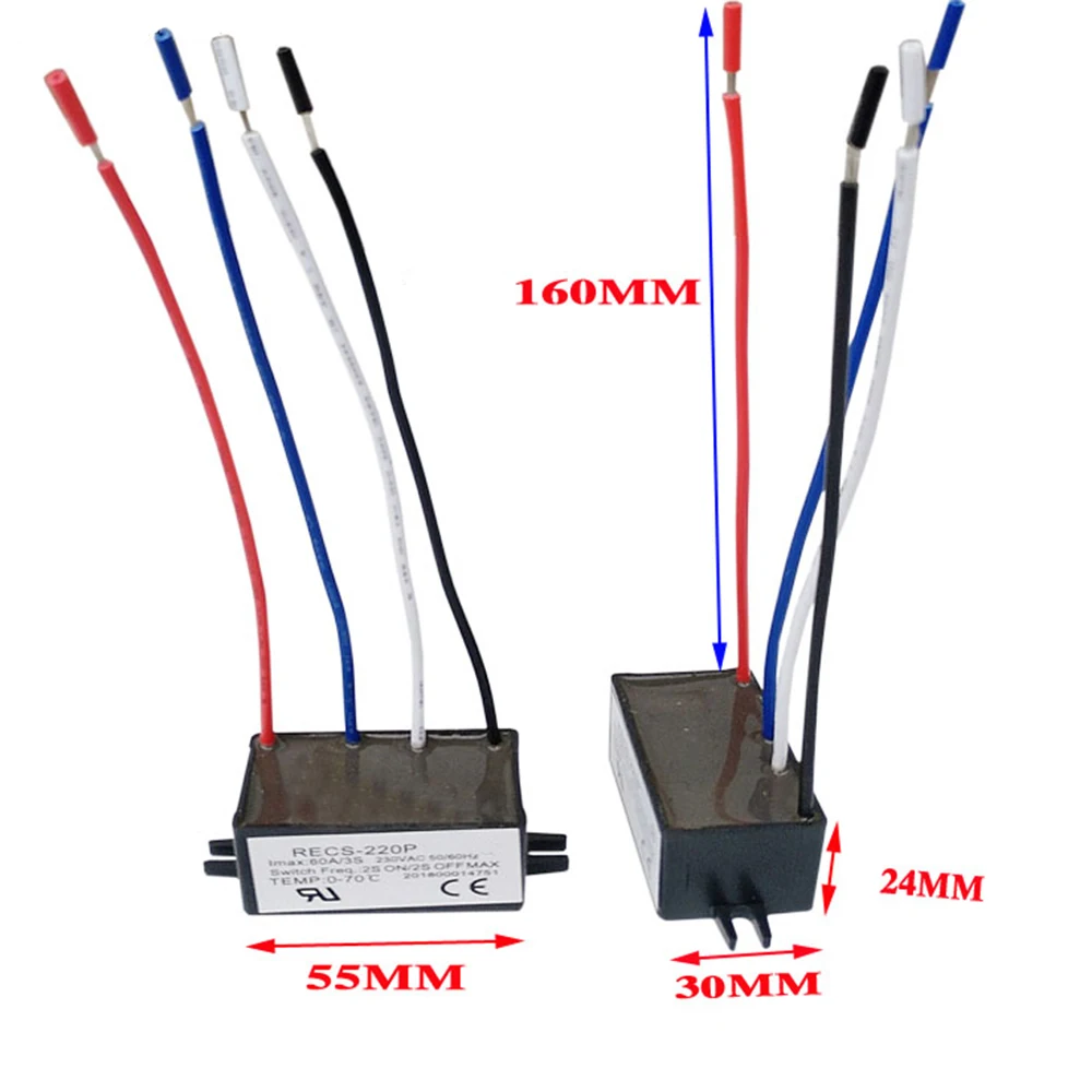RECS-205P RECS-220P RECS-240P 30A 60A 120A Electronic Centrifugal Switch Intelligent Single-phase Motor Starter Switches Parts |