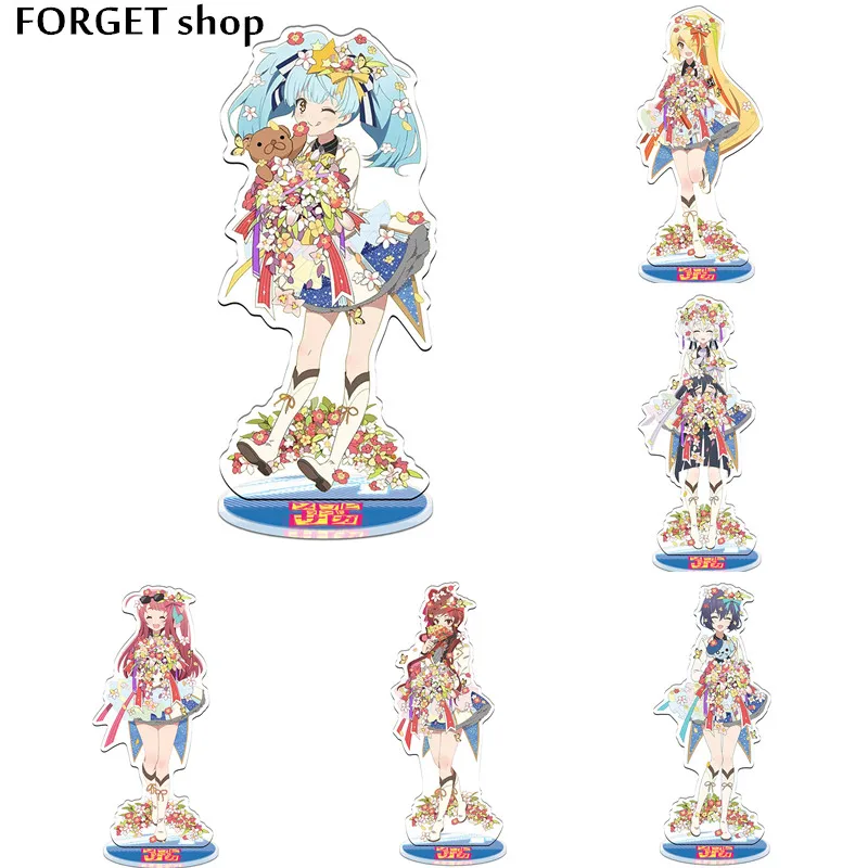 

ZOMBIE LAND SAGA Minamoto Sakura Nikaido Saki Mizuno Ai Konno Junko Acrylic Stand Figure Desk Decor Collection Model Fans Gifts