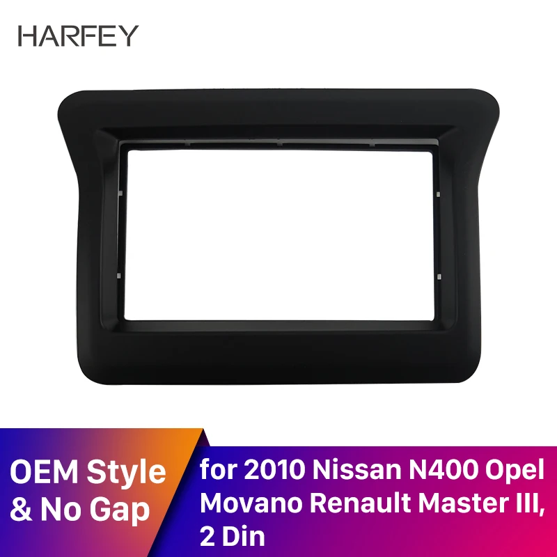 Harfey 2Din установка фасции Для 2010 Nissan N400/Opel Movano/Renault Master III 173*98 мм крышка рамы приборной панели отделка панели