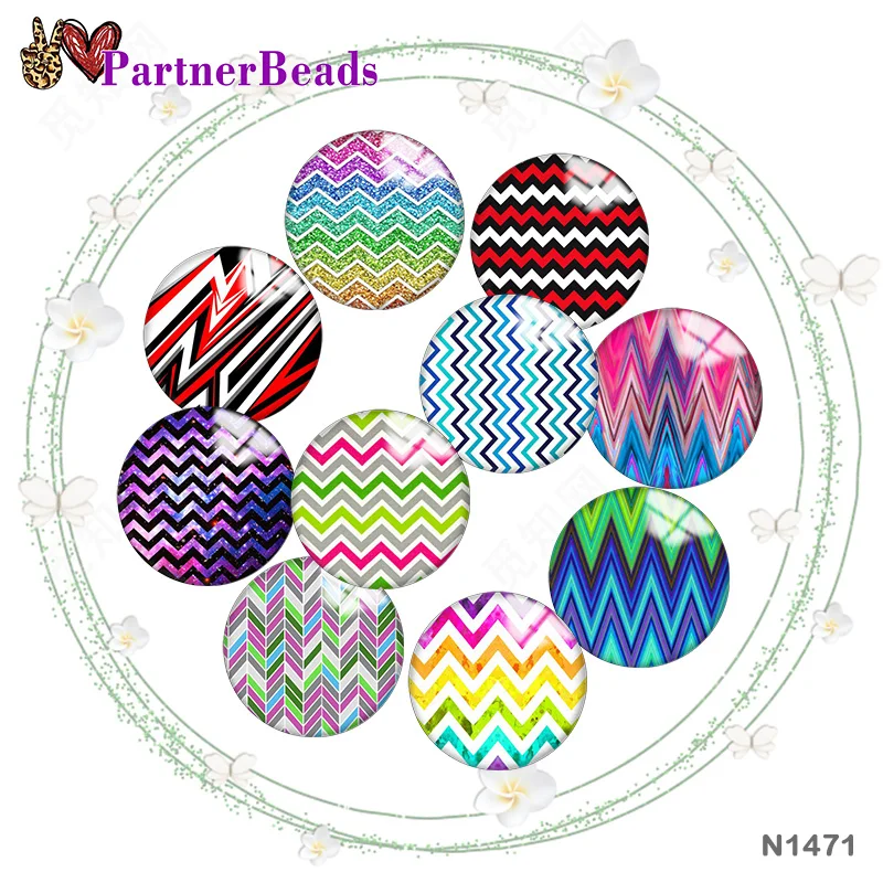 

Красивый волнистый узор 12 мм/18 мм/20 мм/25 мм, Круглый Фото-стеклянный кабошон, демонстрация, плоская задняя сторона, фурнитура для изготовлени...