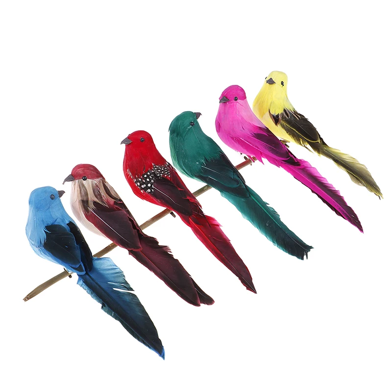 

1pcs Simulation Feather Foam Colorful Bird Garden Bird Lawn Prop Decoration