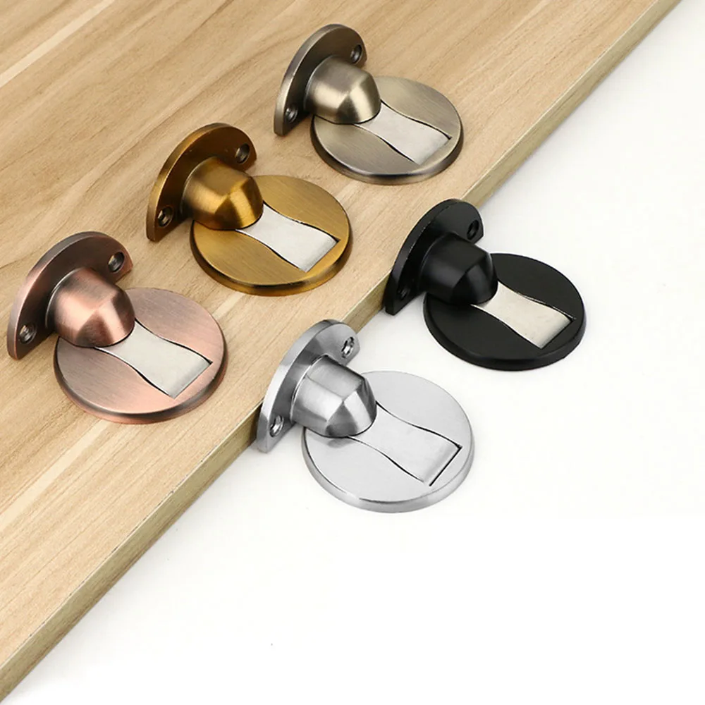 1pcs магнитные дверные ограничители из цинкового сплава цинковый сплав дверной