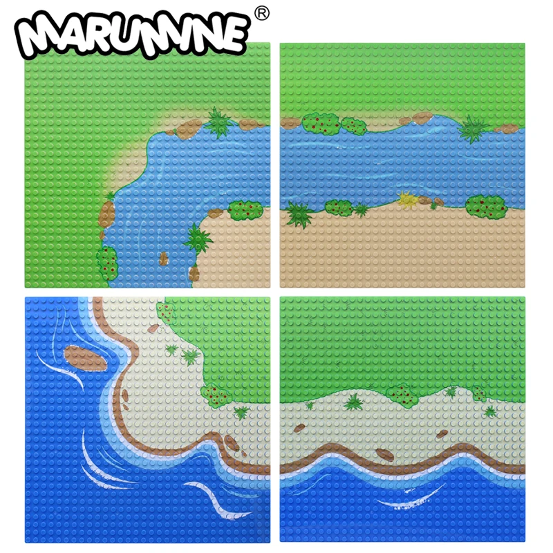 Базовая плита Marumine 32x32 классические кубики MOC детали строительные блоки с принтом