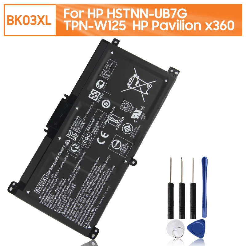 Оригинальный запасной аккумулятор для ноутбука BK03XL HP Pavilion x360 14 BA 14M HSTNN UB7G 916811 855 с