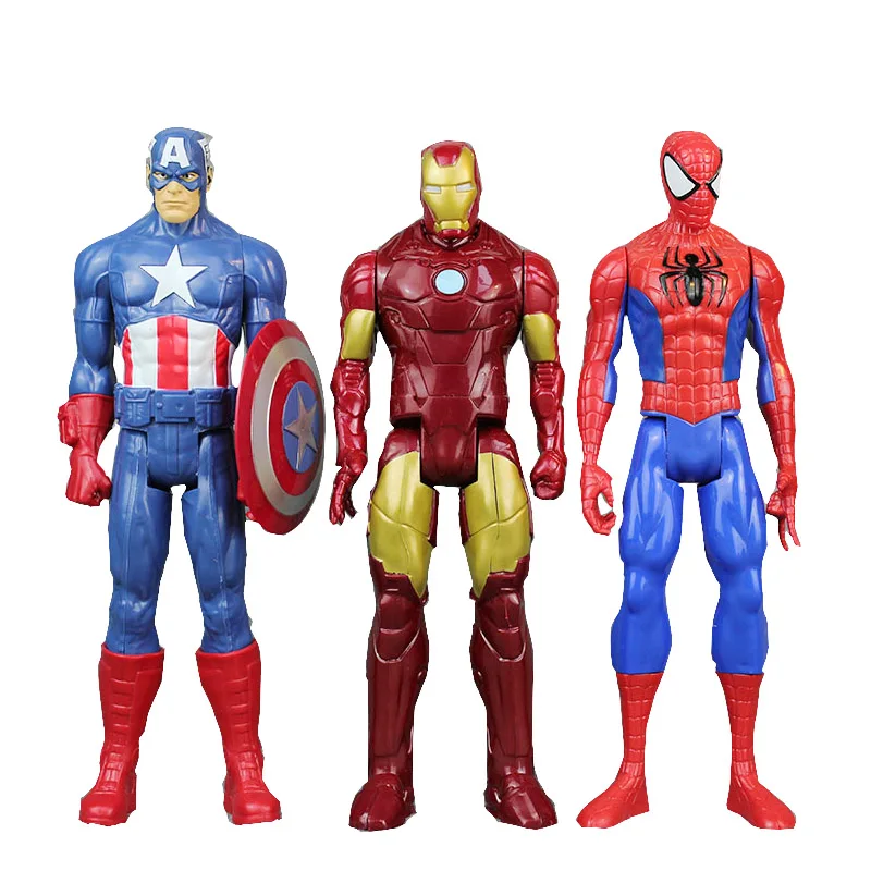 Экшн фигурка Marvel мстители 30 см модель супергероя кукла Человек паук Росомаха Тор