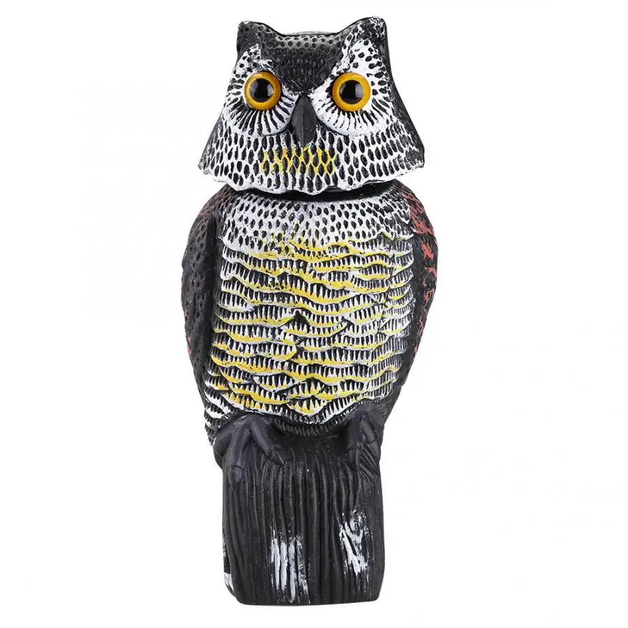 Garden Prowler Owl Rotating Head Decoy Protection Repellent Bird Pest Scarer Scarecrow | Дом и сад