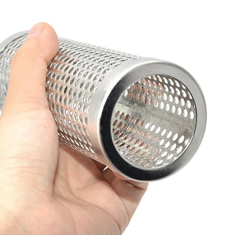 2 шт. барбекю из нержавеющей стали перфорированная круглая сетка курильщик