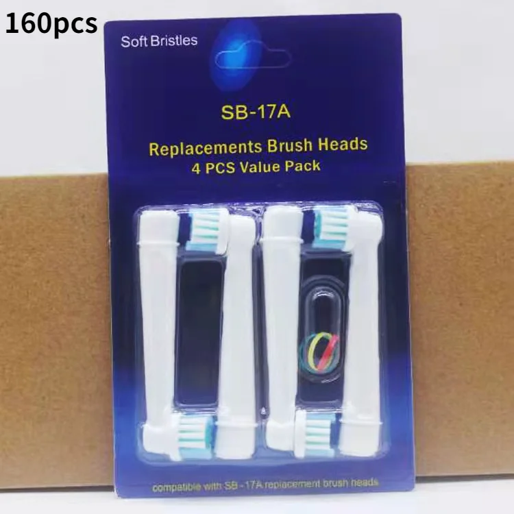 160pcs electric toothbrush Replacement Brush Heads for oral A B D12,D16,D29,D20,D32,OC20,D10513, DB4510k 3744 3709 3757