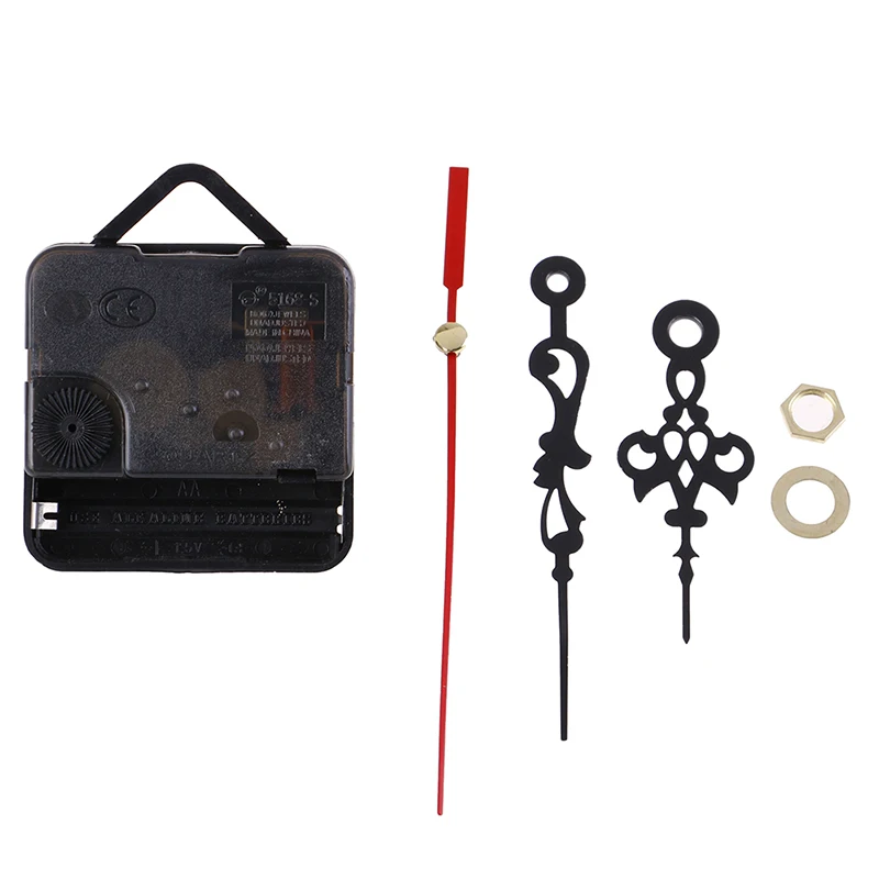 

1set black Clock Mechanism Parts Classic Hanging DIY Quartz Watch Silent Wall Clock Movement Quartz repair Movement with needles