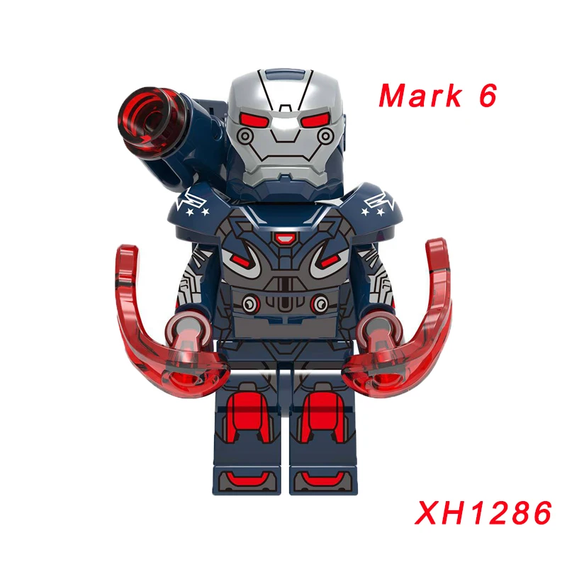 Одиночная Супер герои Марка 6 Tony Stark Марвел Капитан древний Тор Капитан Америка Черная Вуда перец строительный блок - Цвет: xh1286