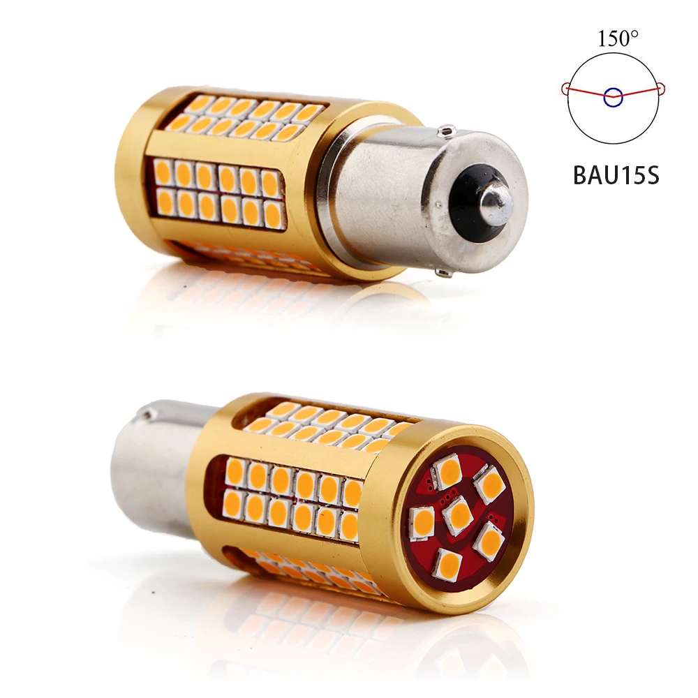 YM E-Bright Led Canbus 1156 P21W BA15S 3030 78 SMD без OBC Ошибка PY21W BAU15S автомобильный поворотник парковочный светильник 12 В DC 2200Lm Янтарный