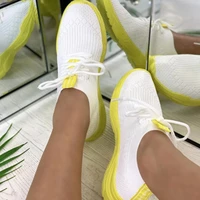 womens breathable sneakers ladies knitted sock vulcanized female light tennis shoes woman comfort flat women footwear plus size