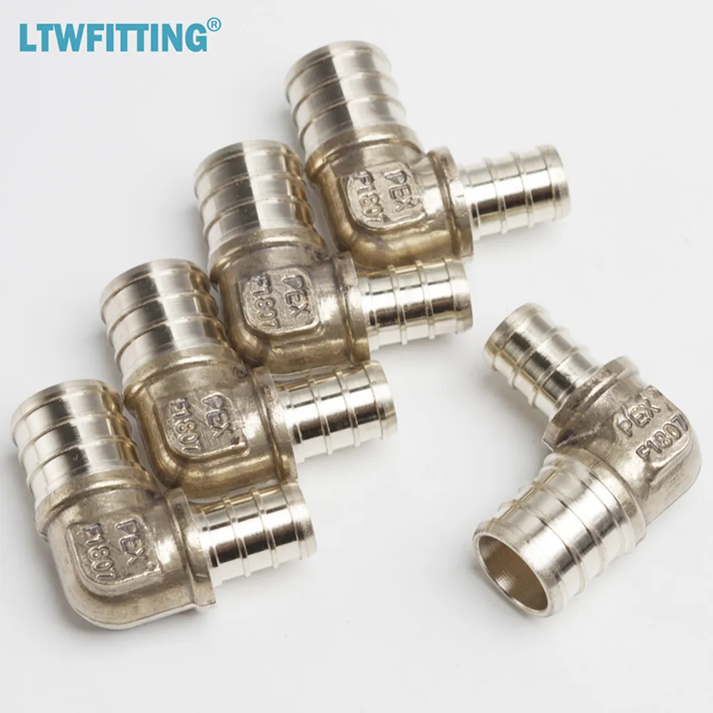 Латунный обжимной фитинг LTWFITTING PEX без свинца диаметр 1/2x3/4 колено PEX|crimp fitting|brass