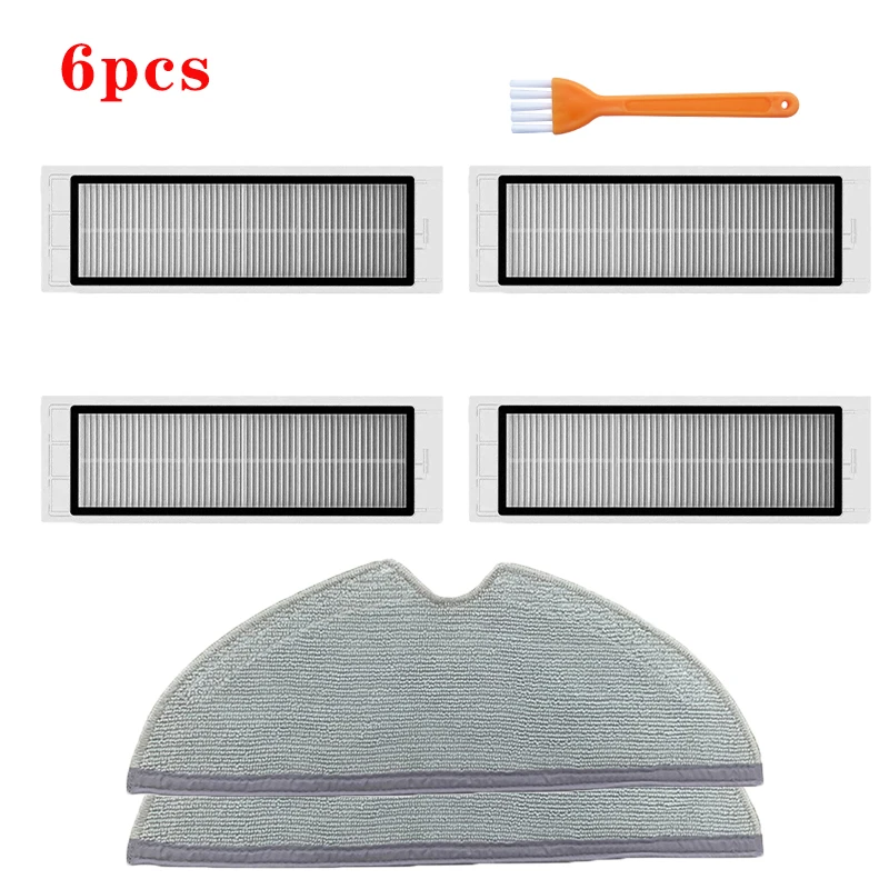 

Запчасти для робота-пылесоса Xiaomi Roborock S5 Max S6 MaxV, фильтр НЕРА, основная щетка, насадка на швабру