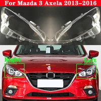 for mazda 3 axela 2013 2016 car front headlight cover auto headlamp lampshade lampcover head lamp light glass lens shell caps