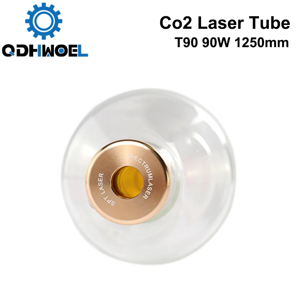 QDHWOEL T90 Co2 лазерная трубка мощность 90 вт длина 1250 мм диаметр. 80 для лазерной лампы