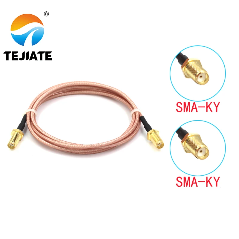 1PCS TEJIATE SMA Adapter Cable SMA-KY Convert SMAKY 8-90CM 1M 1.5M 2M Length Connector RG316 Wire