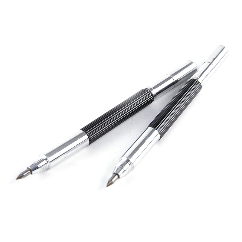 

1PC Tip Double End Sharp Scriber Pen Alloy Tungsten Steel Ceramics Glass Shell Metal Construction Marking Tools