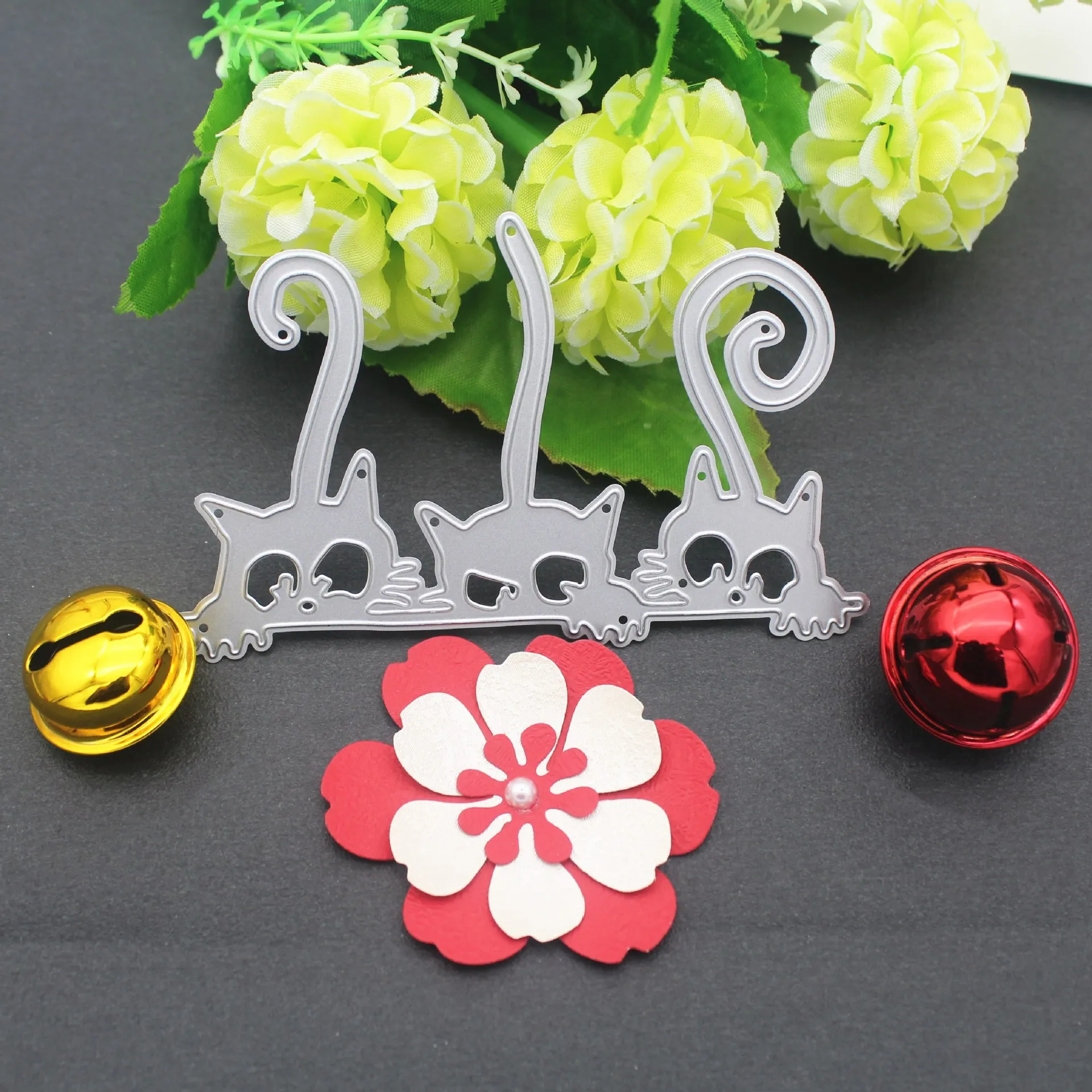 

Reunion New Design Craft Metal Die Cuts 3 Cats 2020 Cutting Die Scrapbooking Album DIY Paper Card Handmade Embossing Stencils