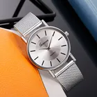 Часы женские кварцевые, повседневные, с сетчатым ремешком, в стиле минимализма, 2020