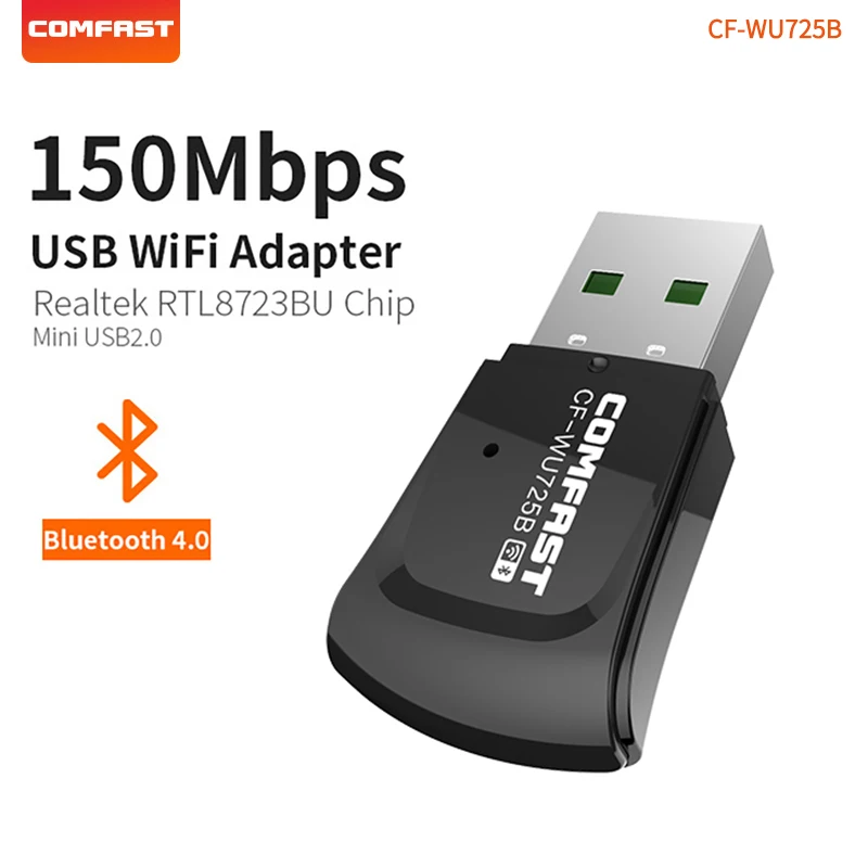 COMFAST Mini USB WiFi адаптер 150 Мбит/с Wi Fi приемник беспроводная сетевая карта Bluetooth 802.11n/b/g
