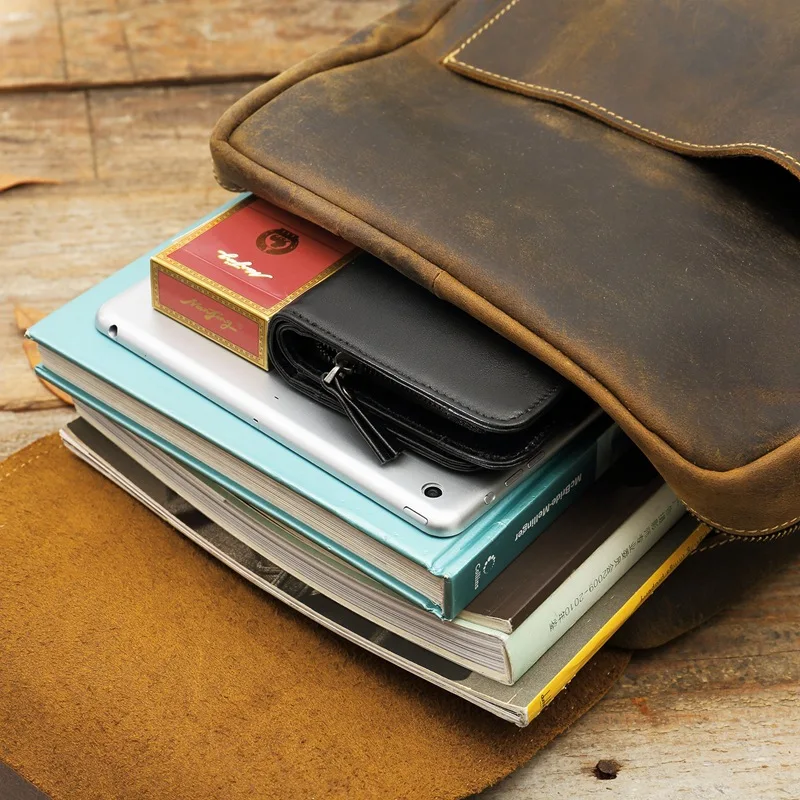 Мужской рюкзак из 100% натуральной коровьей кожи студенческий для мальчиков