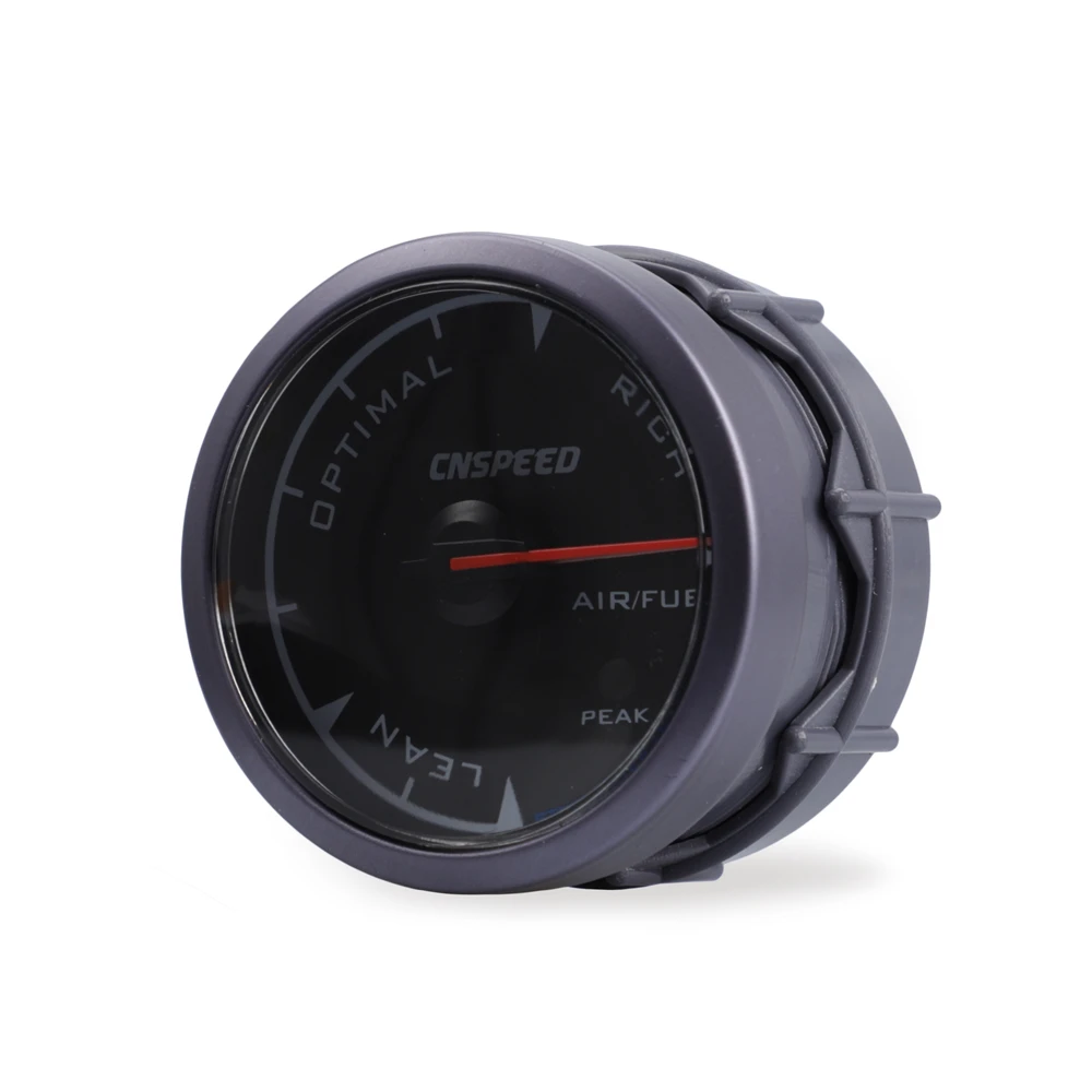 CNSPEED Shark pin 2," 60 мм автоматический датчик соотношения воздушного топлива автомобильный измеритель соотношения воздушного топлива Черный Автомобильный измеритель 7 цветов светодиодный с держателем