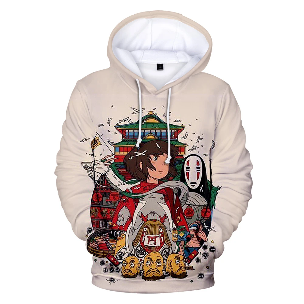 

New 3D Print Spirited Away Hoodies Anime Manga 3D Sweatshirts Casual Long Sleeves Men/women Spring Autumn Hoodie Boys Coat