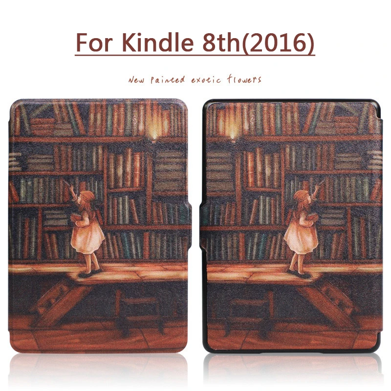 Для Amazon 2016 Новинка Kindle 8th поколения SY69JL ультра тонкий магнитный чехол в виде