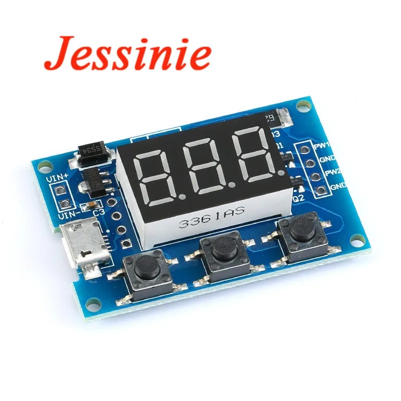 Постоянный ток 5 30V микро USB 5V Мощность независимый генератор PWM 2 канала