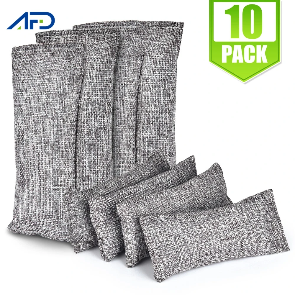 

10Packs Natural Bamboo Charcoal Bags Closet Shoe Deodorant Bag Natural Air Purifier Deodorize Desiccant for Household