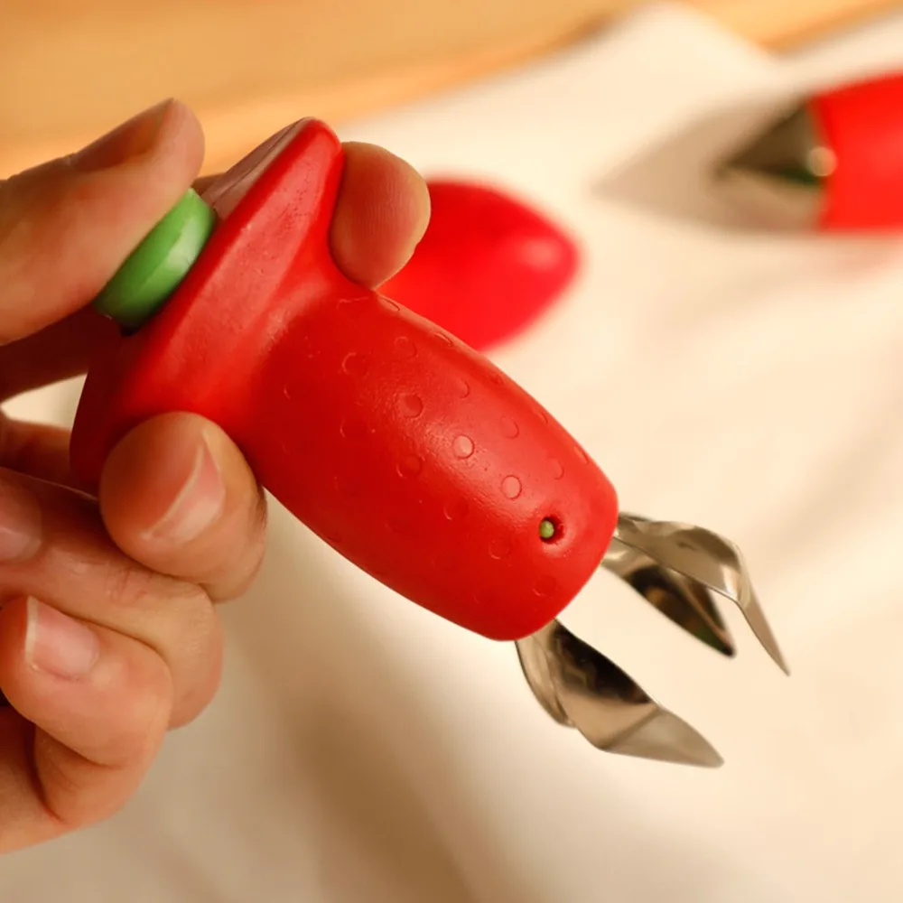 Металлический нож для удаления клубники стеблей из пластика фруктов ананасов