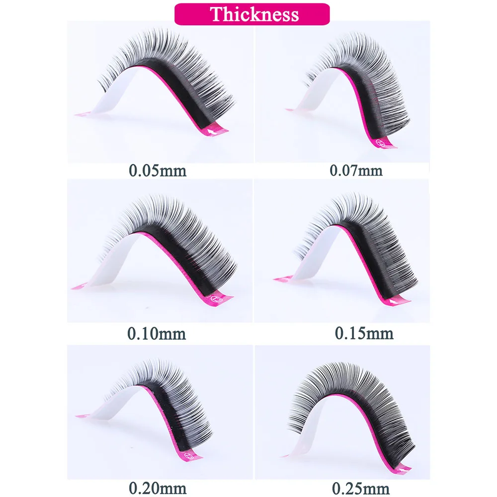 Fadvan Накладные ресницы макияж длинные Индивидуальные для наращивания J/B/C/D/DD