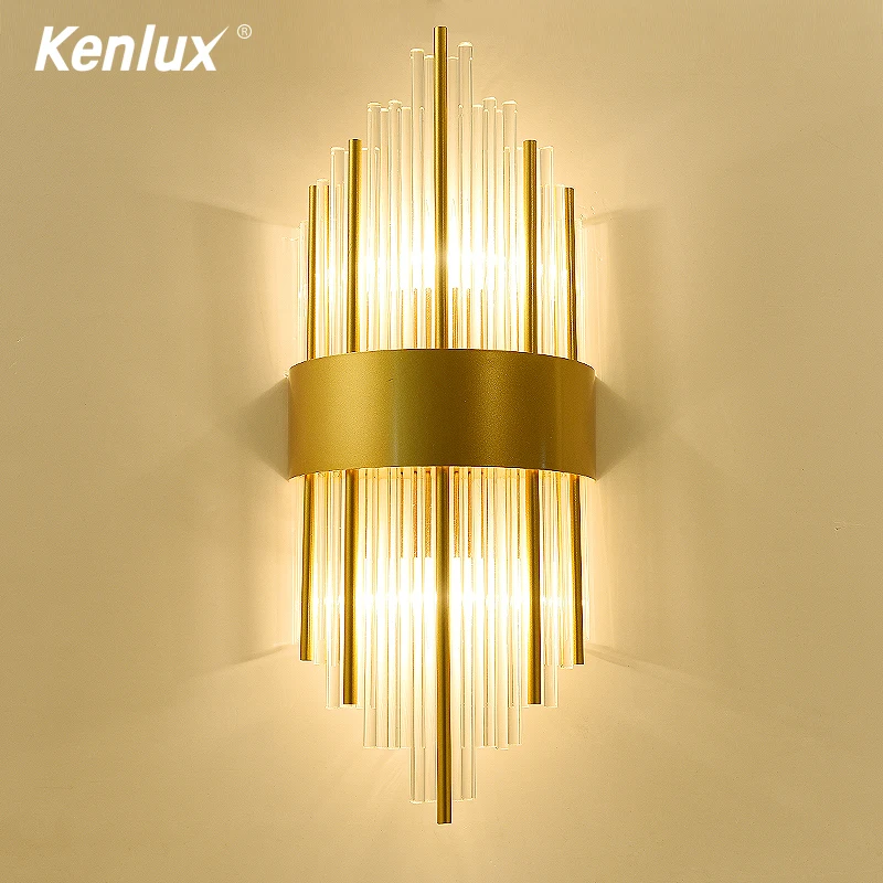 Современная хрустальная светодиодная настенная лампа металлический светильник