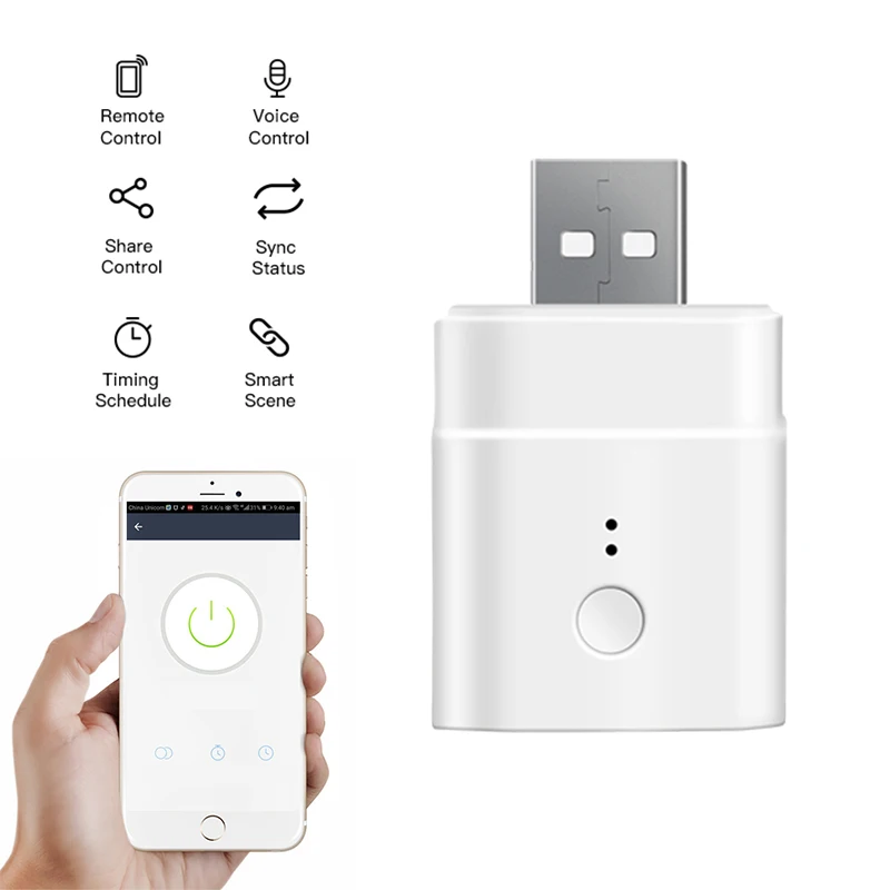 Фото Интеллектуальный выключатель света SONOFF мини USB Мощность - купить
