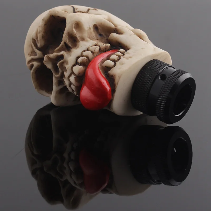 

Skull Big Eyes Red Tongue Style Car Gear shift Knob Universal For Trunk Car Jeep For BMW Gear Shift Knob