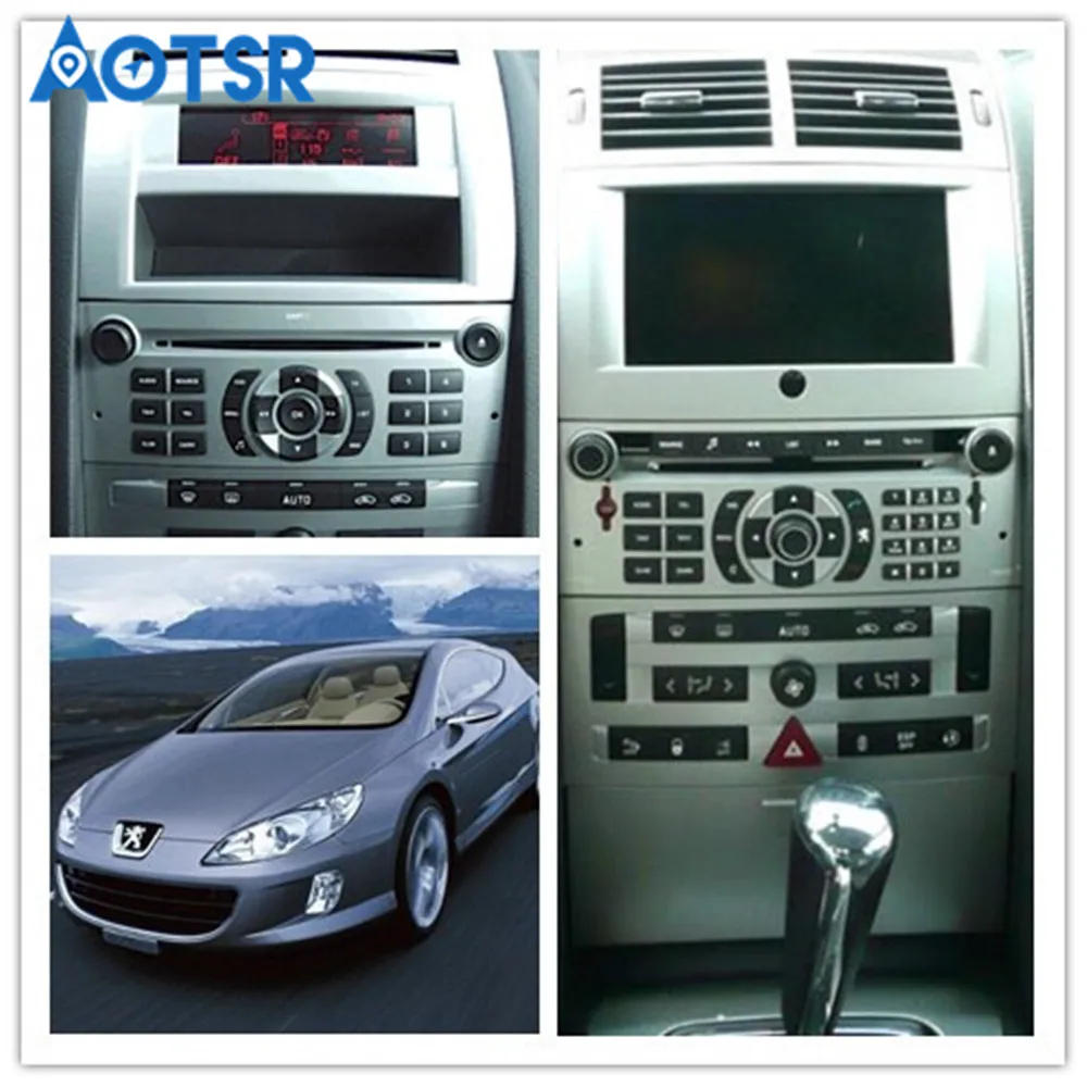 Android 9,0 автомобильный dvd-плеер gps навигация для peugeot 407 2004-2010 головное устройство мультимедийный плеер радио магнитола авто стерео