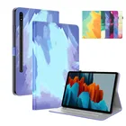 Модный акварельный чехол для Samsung Galaxy Tab S7 11 FE LTE 12,4 дюймов PLUS T870 T970 T730 T736, чехол-подставка, чехол для планшета