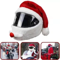 christmas hat helmet cover outdoor crazy funny santa claus cosplay accessory bicycle helmet cover christmas mask
