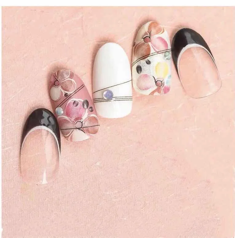 2020 3D наклейки для ногтей цветы здоровые Южная Корея слеза девушки