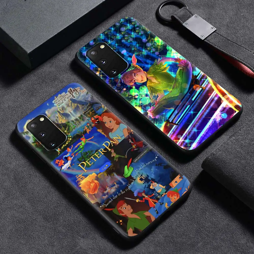 Чехол Питер Пэн из мультфильма Disney для Samsung Galaxy S20 FE S21 Ultra S10 + S9 Plus черный мягкий