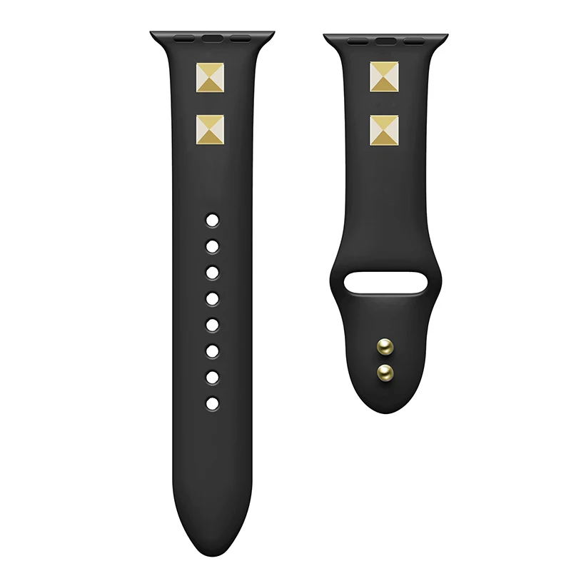 Мягкий силиконовый спортивный ремешок для Apple Watch 5 4 3 2 1 38 мм 42 мм ремешки резиновый ремешок для часов Iwatch series 4 5 40 мм 44 мм