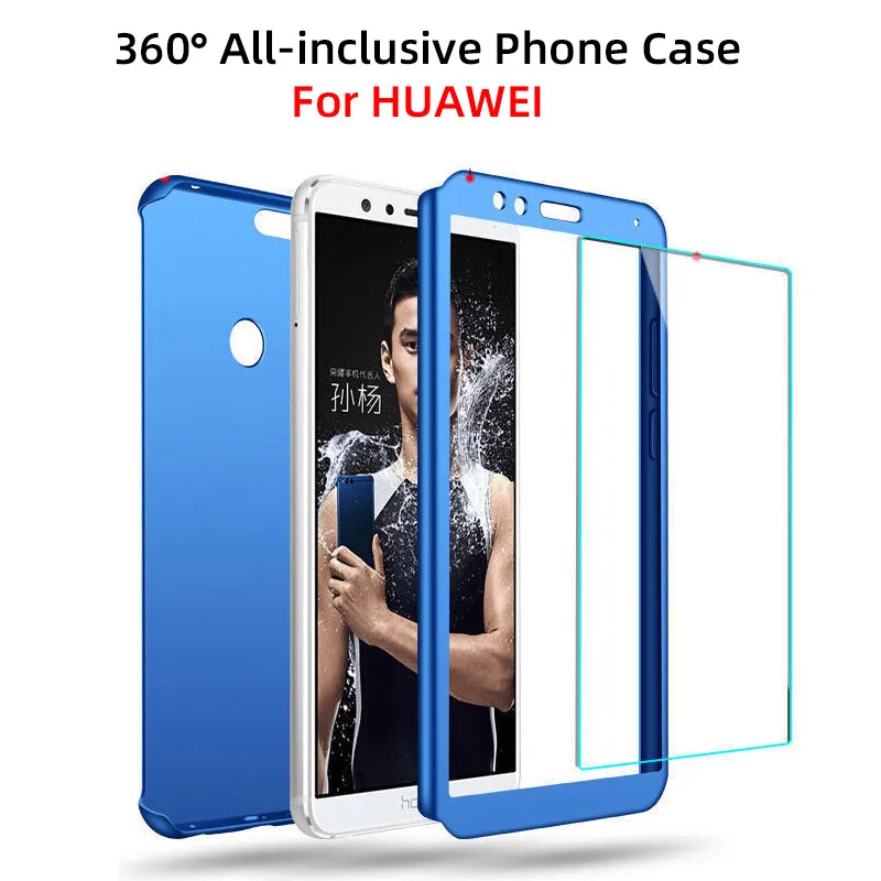 Роскошный 360 Полное покрытие стекло чехол для Huawei P10 P20 Lite Smart Honor 8 9 V9 V10 P30 защитный |