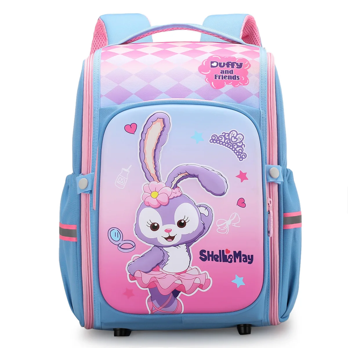 Ортопедические школьные рюкзаки для девочек, Детские ранцы для начальной школы с мультяшным Кроликом, школьный портфель для мальчиков