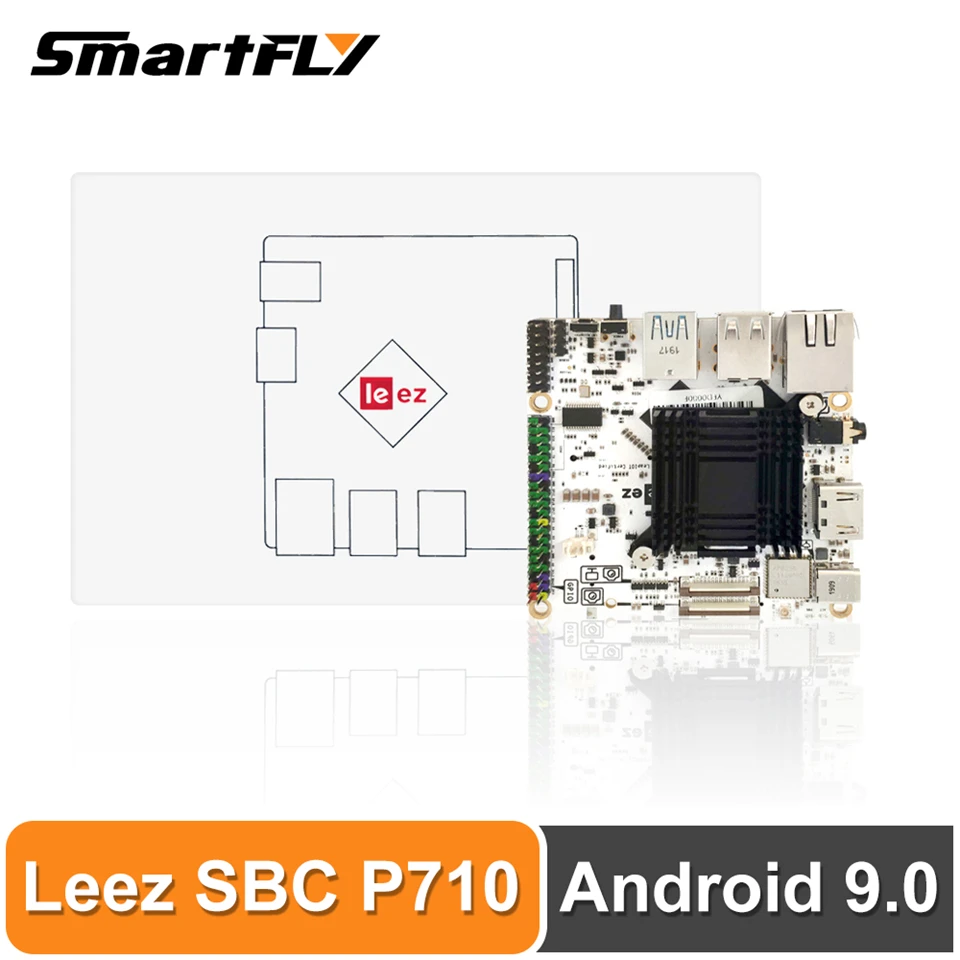 Smartfly Leez SBC P710 Rockchip RK3399 Android 9 0 ARM Cotex шесть ядер SBC/один компьютер 4 Гб + 16 ГБ с