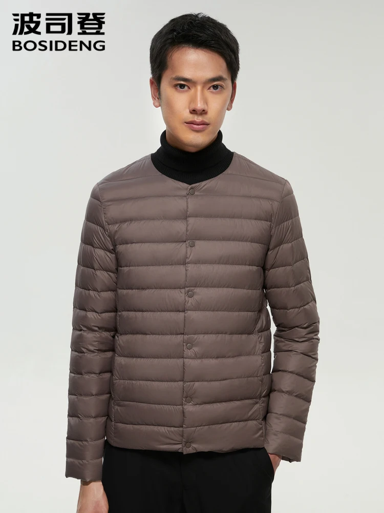 

BOSIDENG 2020 men duck down jacket ultra light down coat O-neck high quality basic winter wear office B00130005