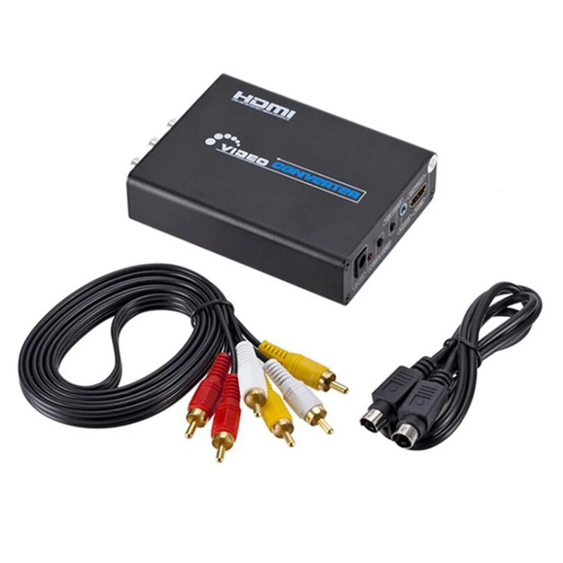 Преобразователь HDMI в AV S Video HD 3RCA PAL/NTSC Переключатель SVIDEO + видеопереключатель